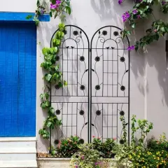 NicBex Garden Trellis Plant Stakes for Outdoor Plants, Rustproof Pothos Plant Climber Support for Garden