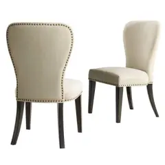 Set of 2 Savoy Upholstered Dining Armless Chairs - Alaterre Furniture