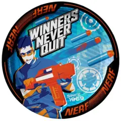 Treasures Gifted Nerf Plates 7in - Nerf Party Supplies - 8 Pack