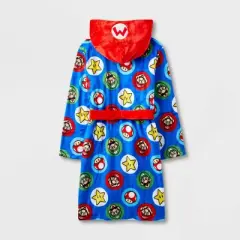 Boys' Super Mario Hooded Robe - Blue