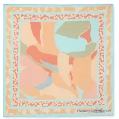 French Connection Women's Silk Scarf - Premium Silk Fabric and Fashion Styling As Shawl, Head Wrap, Bandana and Cover Up
