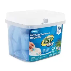 Camco TST MAX 30 Drop-Ins Ultra Concentrated Toilet Waste Odor Treatment for RV and Marine Boat Holding Tanks, Fresh Ocean Breeze Scent