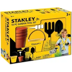 Red Tool Box Stanley Jr. 10 Piece Garden Tool Set