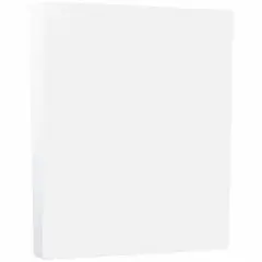 JAM PAPER Vellum Bristol 110lb Index Cardstock - 8.5 x 11 Coverstock - 241 gsm - White Vellum- 50 Sheets/Pack