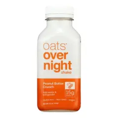 Oats Over Night Shake Peanut Butter Crunch - Case of 5/2.2 oz