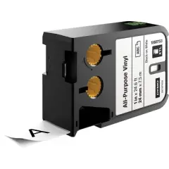 DYMO XTL All-Purpose Vinyl Labels 1" x 23 ft. White/Black Print 1868753