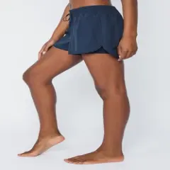 90 Degree By Reflex Womens Lux 2-in-1 Running Shorts with Drawstring