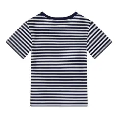 Andy & Evan  Toddler Striped Tee in White, Size 4T