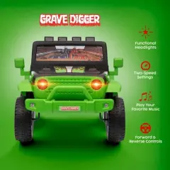 12V Jeep - Monster Jam Kids Ride‑On Car with Rechargeable Battery, LED Headlights & Durable Wheels