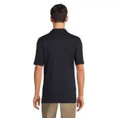 Lands' End School Uniform Men's Long Sleeve Interlock Polo Shirt