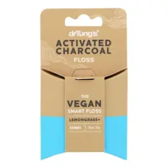 Dr. Tung's Activated Charcoal Vegan Smart Floss Lemongrass - Case of 6/30 yd