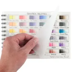 HG Art Concepts Travel Size Water Color Diary - 6x8" Spiral-Bound Acid-Free Color Swatch Book with 10 Pages for Traveling Artists