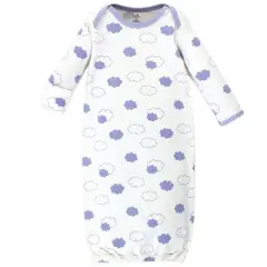 Touched by Nature Baby Boy Organic Cotton Long-Sleeve Gowns 3pk, Hot Air Balloon