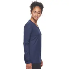 Expert Brand USA-Made DriMax&trade; Women's Athletic V-Neck Long Sleeve