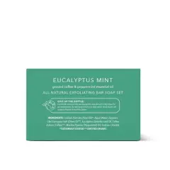Olivia Care Travel Eucalyptus Mint Exfoliating Bar Soap Set - 1.7oz/5ct