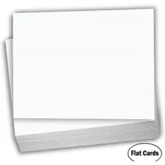 Hamilco White Cardstock - Flat 4 X 6" 65 lb Card Stock for Printer - 100 Pack