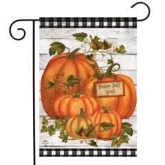 Briarwood Lane Garden Flag 12x18 For Outdoor Happy Fall Y'all Pumpkins Farmhouse For Fall Garden Flag Flags For Outside