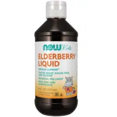 Liquid Elderberry for Kids by Now Foods  -  8 fl oz Liquid
