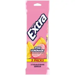 Extra Pink Lemonade Chewing Gums - 4.76oz/3pk
