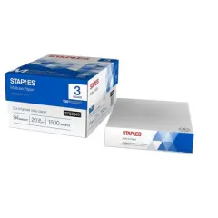 Staples Multiuse 8.5" x 11" Copy Paper 20 lbs 94 Brightness 500/RM 3 RM/CT 2758847