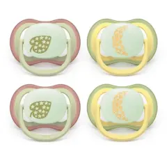 Philips Avent Ultra Air Pacifiers 18m+ - Star Leaf/Leopard Moon Night - 4pk