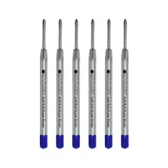 Monteverde Ballpoint Pen Refill Medium Point Blue Ink 6 Pack (P153BU)
