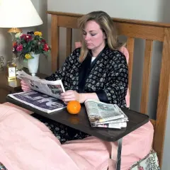 DMI Healthcare Heavy Duty Over Bed Table Tilt Top Table