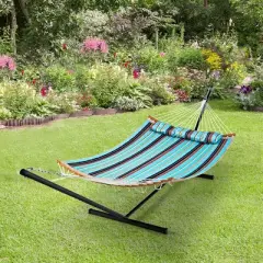 Tangkula Hammock Chair with Stand Portable Bag Cushion Pillow Heavy Duty Frame