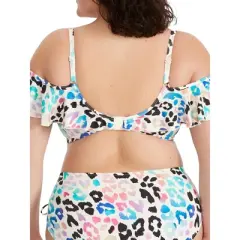 Elomi Women's Plus Size Party Bay Ruffle Underwire Bikini Top - ES801406