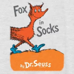 Women's Dr. Seuss Fox in Socks Book Cover Racerback Tank Top