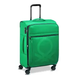 United Colors of Benetton x DELSEY PARIS Medium Checked Color Block 23" Softside Spinner Suitcase