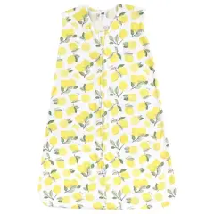 Hudson Baby Infant Girl Cotton Sleeveless Wearable Sleeping Bag, Sack, Blanket, Lemon