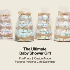 The Honest Company Clean Conscious Disposable Diaper Cake - Above It All - 39ct