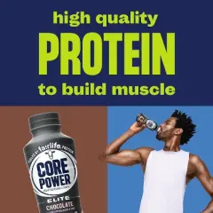 Core Power Elite Protein Shake &ndash; 42g Complete Protein 12 Pack, Chocolate Flavor, Ready-to-Drink Recovery Shake with Real Milk,14oz Bottle
