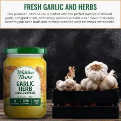 Walden Farms Garlic & Herb Pasta Sauce, 12 oz Bottle