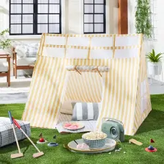 Kids' Stargazing Play Tent - Gold/Cream Stripes - Hearth & Hand&trade; with Magnolia