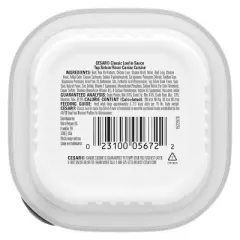 Cesar Classic Loaf in Sauce Beef, Gravy and Red Meat Flavor Small Breed Wet Dog Food - 3.5oz