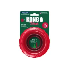 KONG Holiday Tire Treat Dispenser Dog Toy - Red