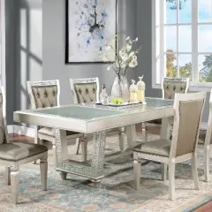 5pc Jenra Expandable Top Dining Set Champagne/Warm Gray - HOMES: Inside + Out