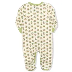 Star Wars Boy's Baby Yoda Footed Coverall Jumpsuit and Hat with 3D Ears for infant