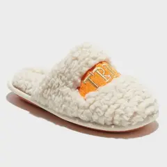 dluxe by dearfoams Kid's Halloween Trick or Treat Slippers - Cream