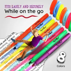 Artellius 104 Pack Highlighters Assorted Colors Bulk Set (8 Bright Colors) - Quick-Dry - Perfect for Classroom, Office, Home
