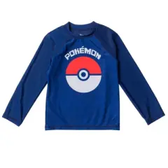 Pokemon Rash Guard Swim Shirt Little Kid to Big Kid 