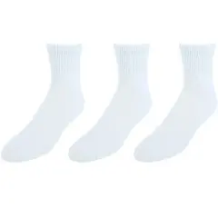 CTM Men's Big and Tall Ankle Socks (3 Pair Pack)