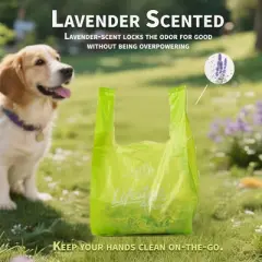 Allforpaws Dog Poop Bags, Pet Handle Pickup Bag, 120 Bags x 2 Packs