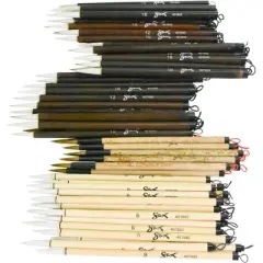 Sax Watercolor Paint Brushes with Bamboo Handles, Assorted Sizes, Set of 72