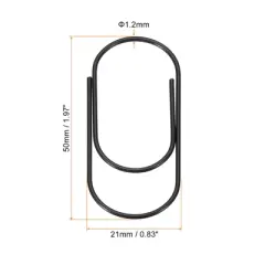 Unique Bargains Large Metal Prevent Tearing Pages Home Office Paper Clip 20 Pcs