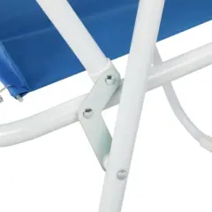 FURNIinspire Outdoor Portable Chair Sturdy Portable Design for Relaxation and Outdoor Activities, Blue, 19.09"*17.32"*29.53"