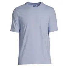 Lands' End Men's Super-T Short Sleeve T-Shirt with Pocket