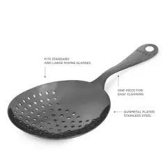 Viski Julep Stainless Steel Cocktail Strainer